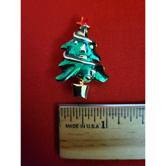 Christmas Pins Brooches Christmas Tree and Christmas Teddy Bear - Picture 5 of 9